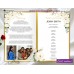 Ivory Roses Funeral Program, Memorial Program Template, (123)